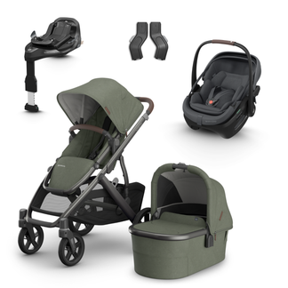 UPPAbaby Vista V3 Buggy with Maxi Cosi Coral Slide Pro Infant Car Seat & Isofix Base
