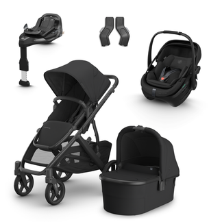 UPPAbaby Vista V3 Buggy with Maxi Cosi Coral Slide Pro Infant Car Seat & Isofix Base