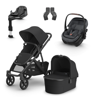 UPPAbaby Vista V3 Buggy with Maxi Cosi Coral Slide Pro Infant Car Seat & Isofix Base