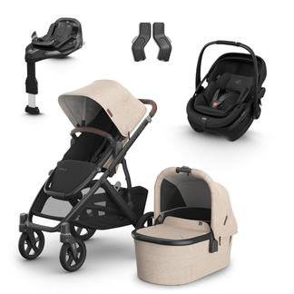 UPPAbaby Vista V3 Buggy with Maxi Cosi Coral Slide Pro Infant Car Seat & Isofix Base