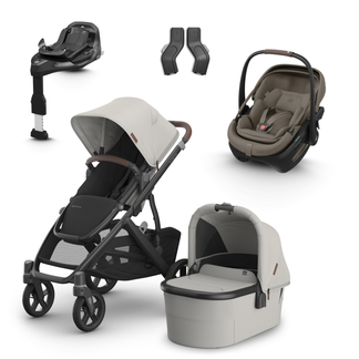 UPPAbaby Vista V3 Buggy with Maxi Cosi Coral Slide Pro Infant Car Seat & Isofix Base