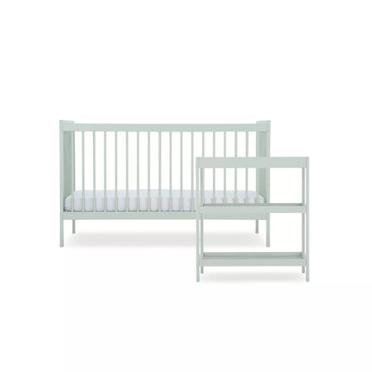 CuddleCo Nola 2 Piece Set with Cot Bed and Open Changer