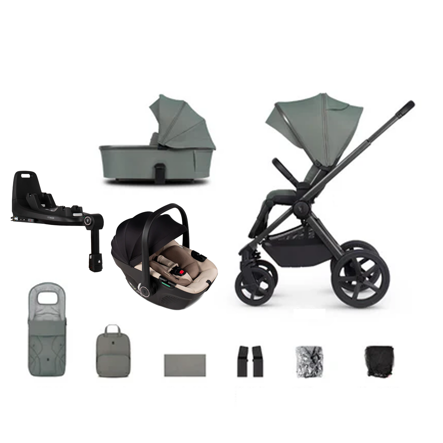 Venicci Upline 2 - 3 in 1 Buggy with Venicci Tiago 360 Car Seat