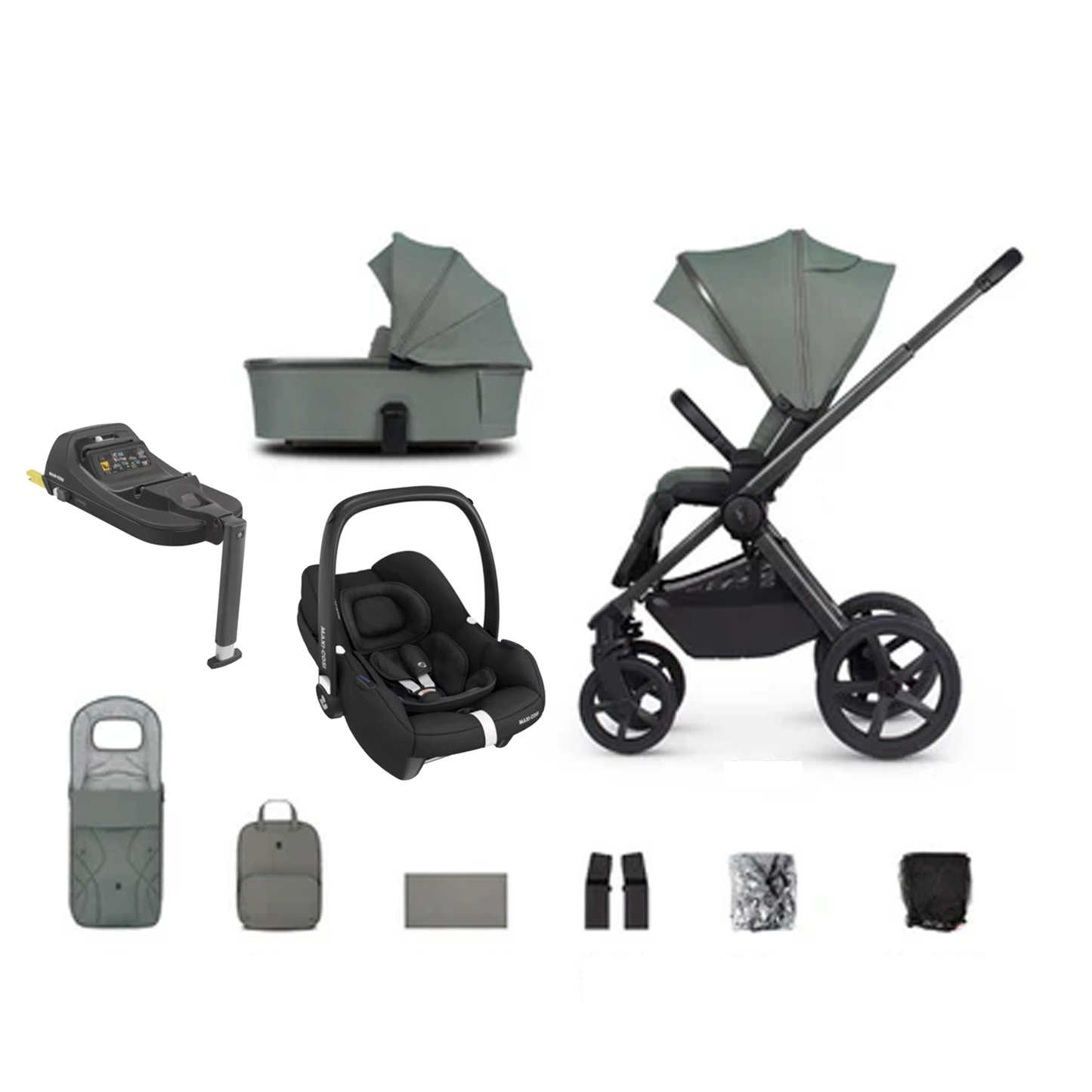 Venicci Upline 2 - 3 in 1 with Maxi Cosi CabrioFix and Base