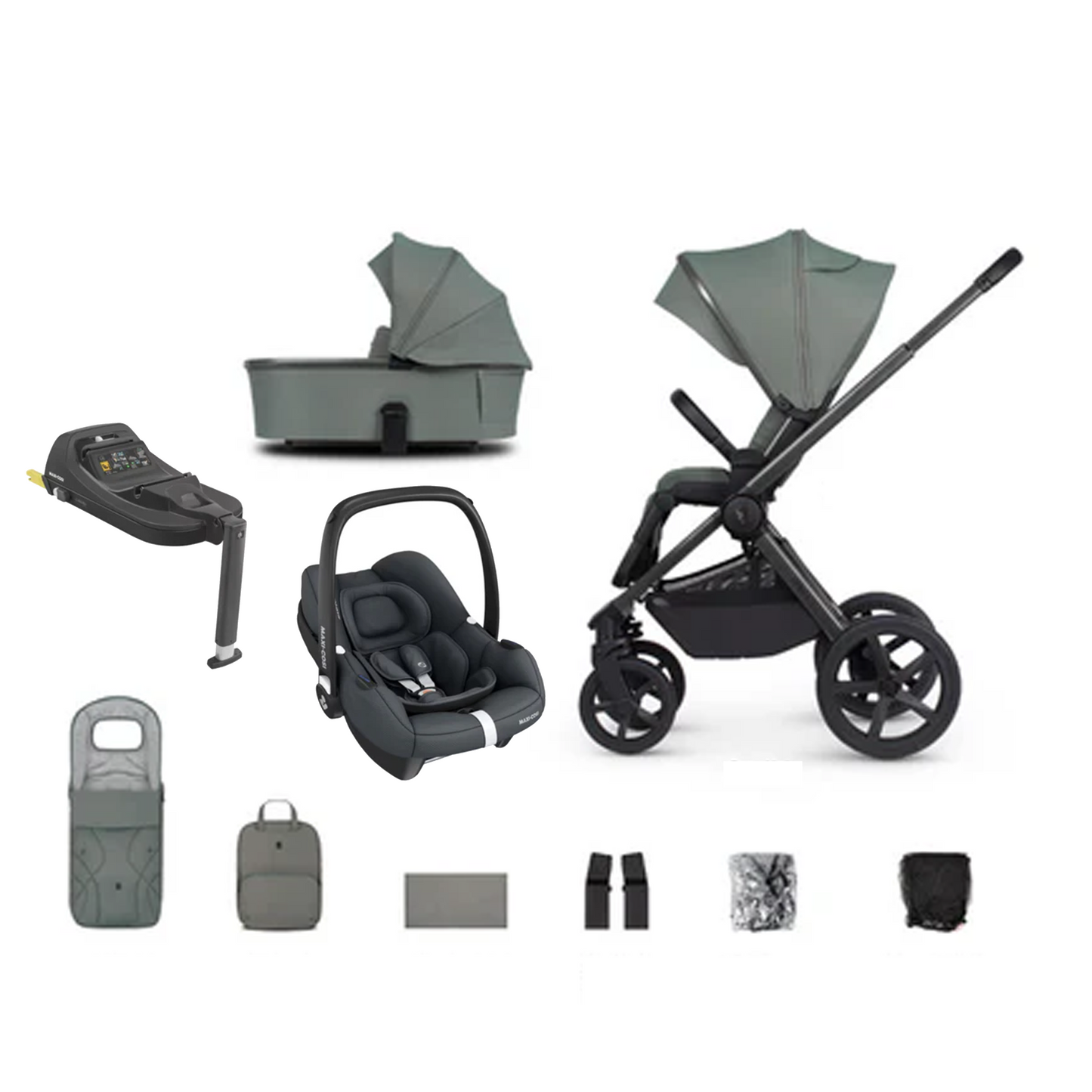 Venicci Upline 2 - 3 in 1 with Maxi Cosi CabrioFix and Base