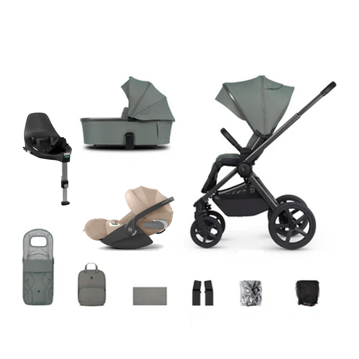 Venicci Upline 2 - 3 in 1 with Cybex Cloud T & Base T