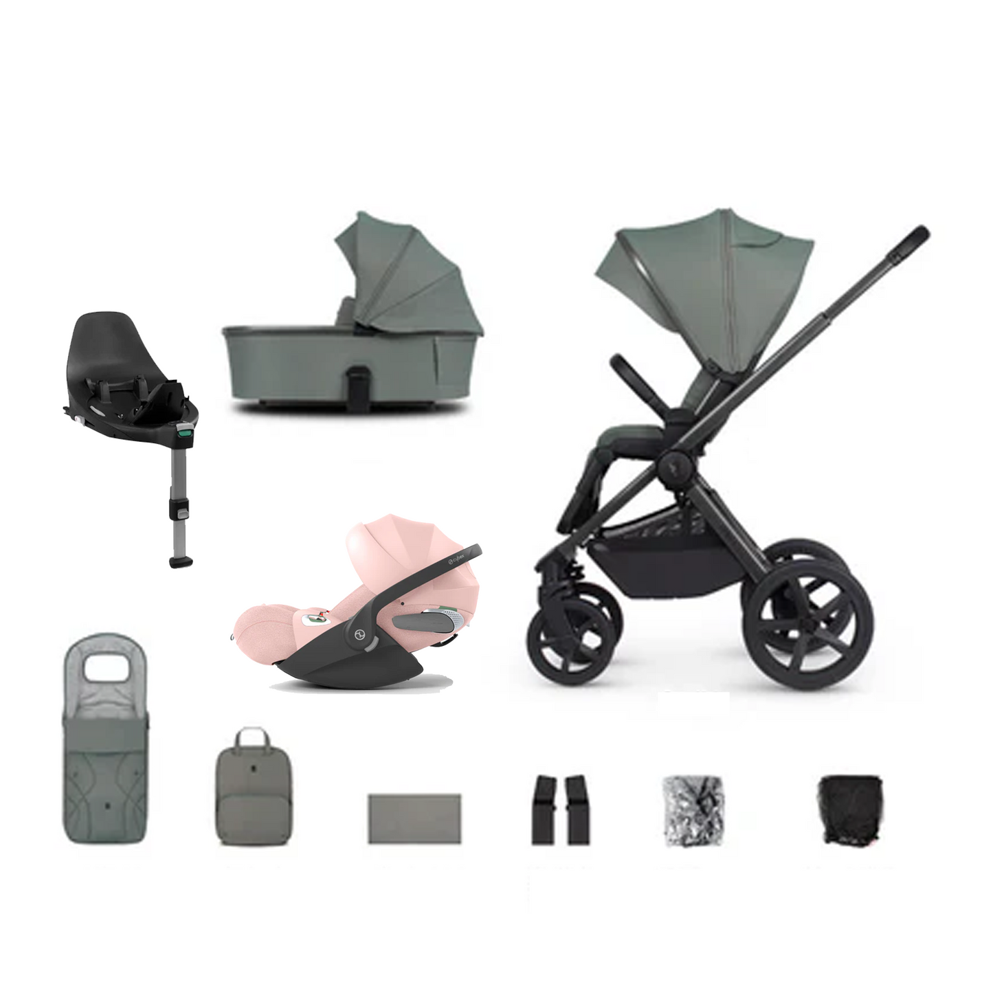 Venicci Upline 2 - 3 in 1 with Cybex Cloud T & Base T