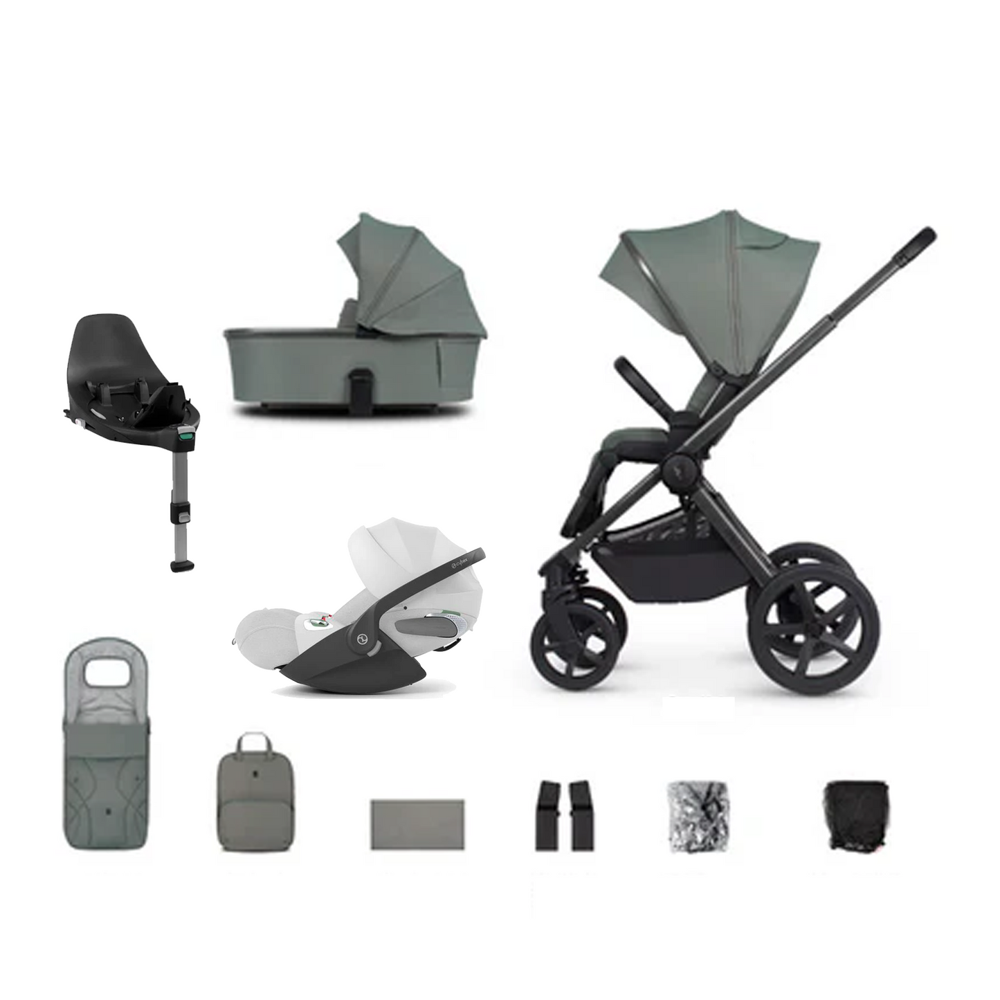Venicci Upline 2 - 3 in 1 with Cybex Cloud T & Base T
