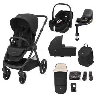 Maxi Cosi Oxford 9 Piece Complete Bundle with Maxi Cosi Pebble 360 and Family Fix Base