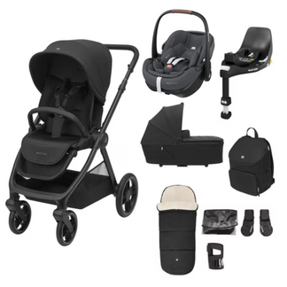 Maxi Cosi Oxford 9 Piece Complete Bundle with Maxi Cosi Pebble 360 and Family Fix Base