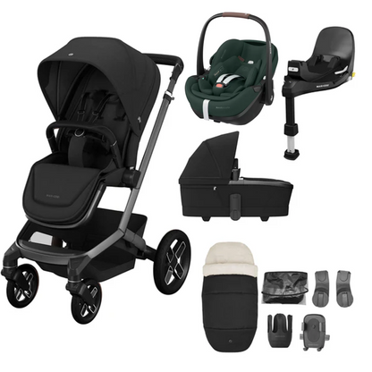 Maxi-Cosi Fame 9 Piece Bundle with Maxi-Cosi Pebble 360 and FamilyFix Base