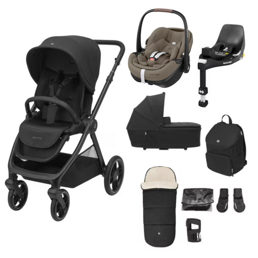 Maxi Cosi Oxford 9 Piece Complete Bundle with Maxi Cosi Pebble 360 and Family Fix Base