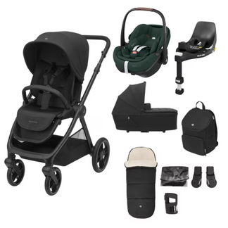 Maxi Cosi Oxford 9 Piece Complete Bundle with Maxi Cosi Pebble 360 and Family Fix Base