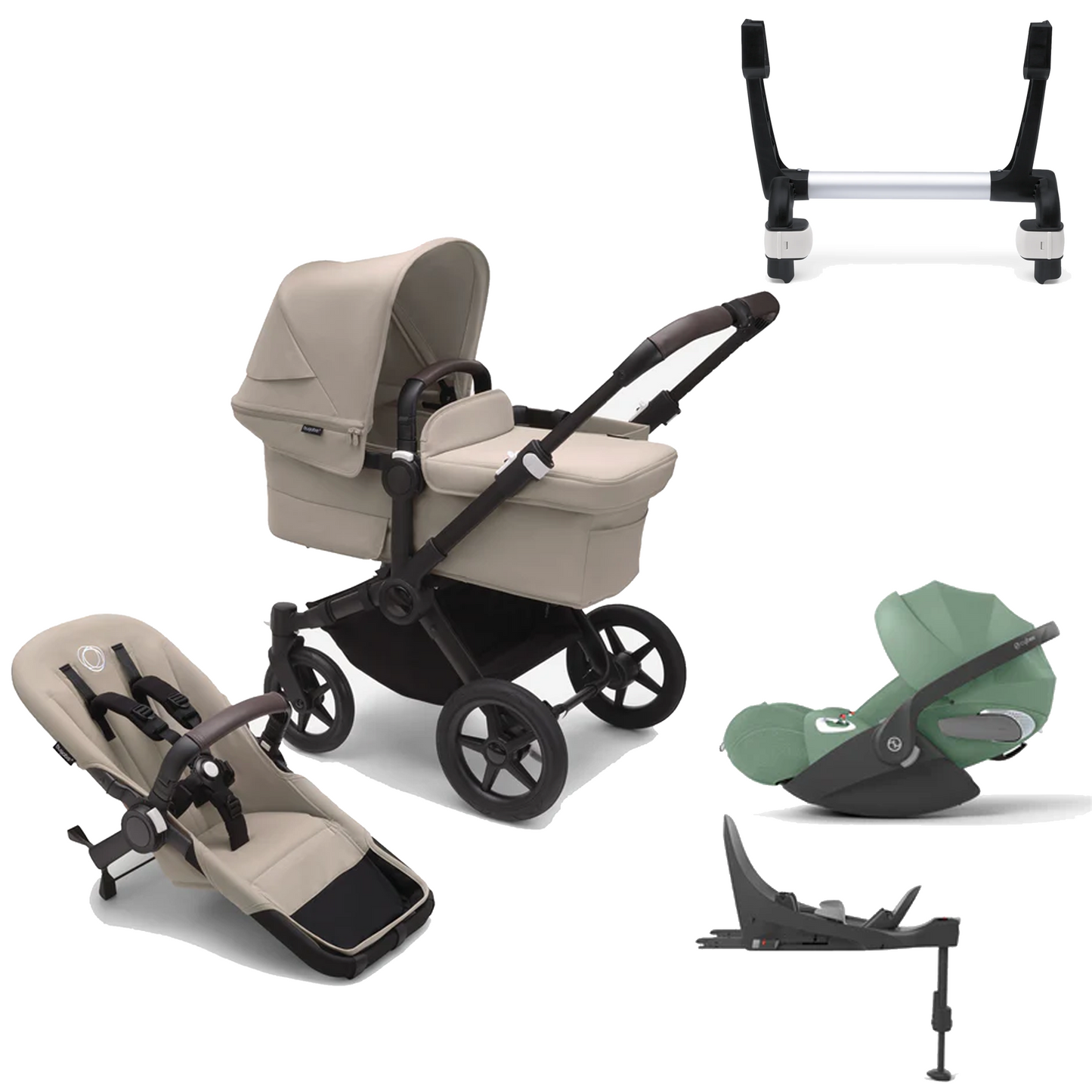 Bugaboo Donkey 5 Mono (Single) with Cybex Cloud T and Base T
