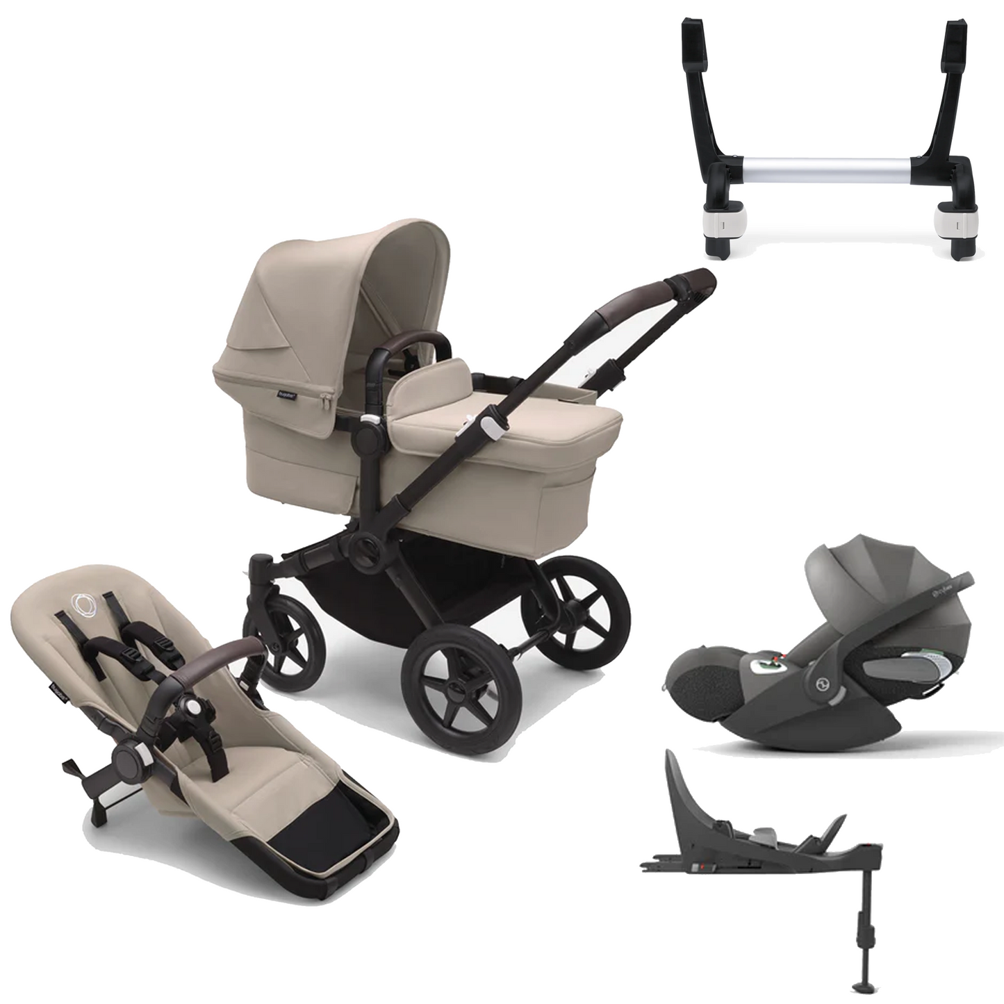 Bugaboo Donkey 5 Mono (Single) with Cybex Cloud T and Base T