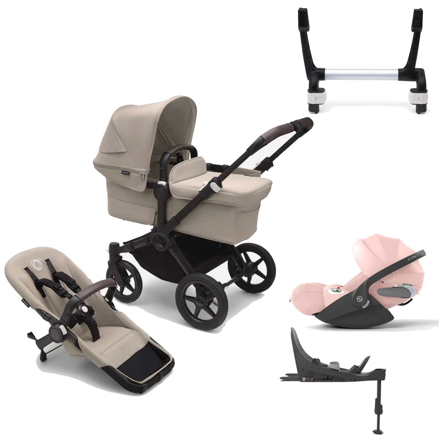 Bugaboo Donkey 5 Mono (Single) with Cybex Cloud T and Base T