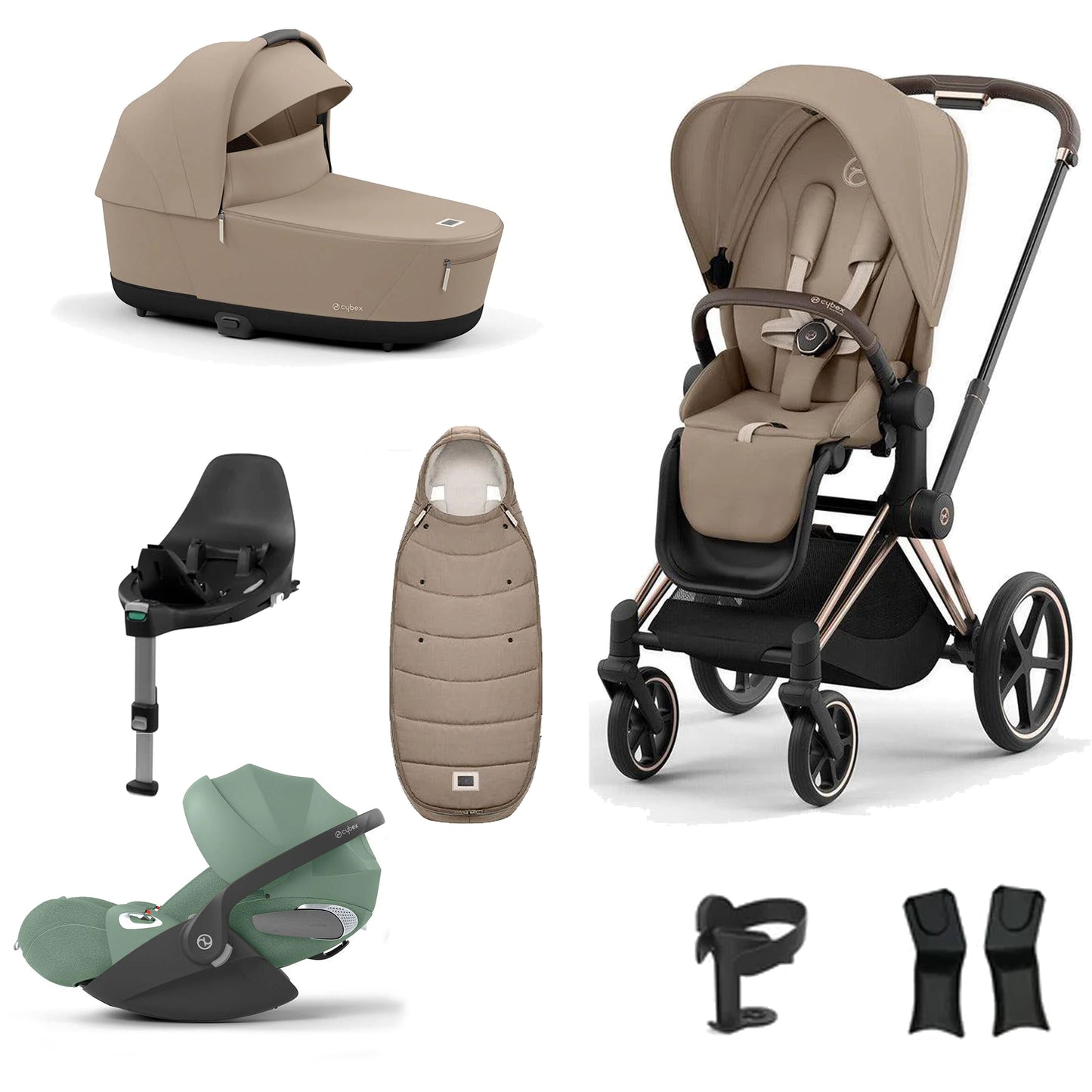 Cybex Priam Essentials Bundle with Cybex Cloud T and Base T