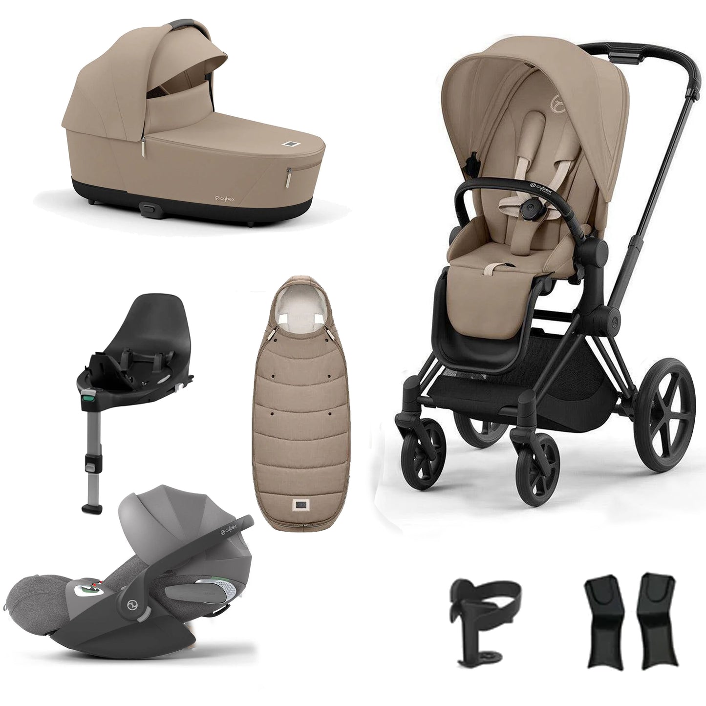 Cybex Priam Essentials Bundle with Cybex Cloud T and Base T