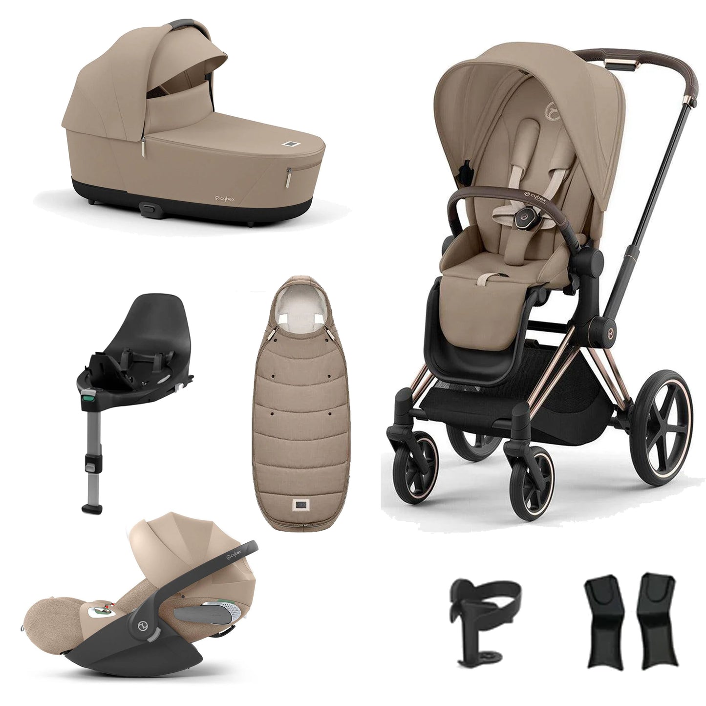 Cybex Priam Essentials Bundle with Cybex Cloud T and Base T