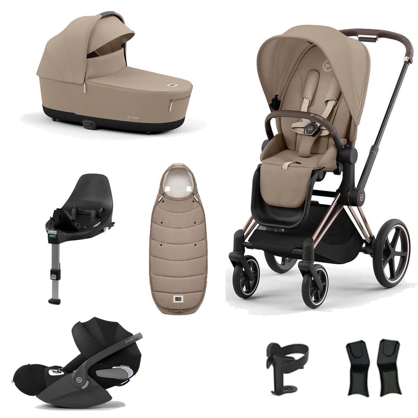 Cybex Priam Essentials Bundle with Cybex Cloud T and Base T