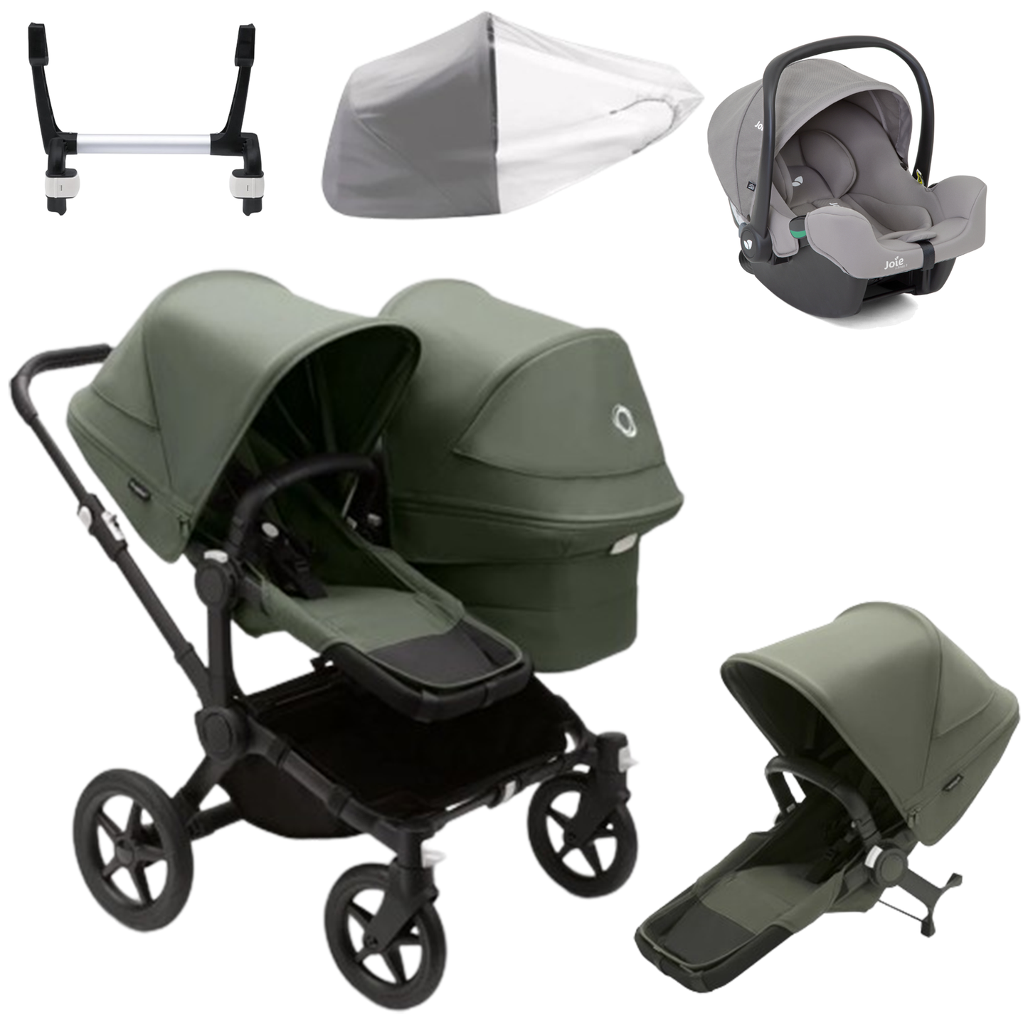 Bugaboo Donkey 5 Duo (Double) with Joie iSnug