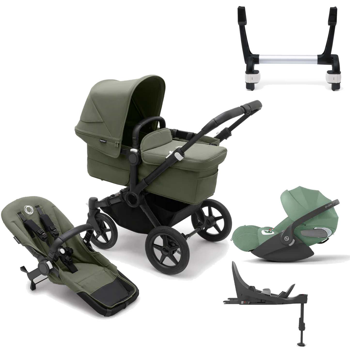 Bugaboo Donkey 5 Mono (Single) with Cybex Cloud T and Base T