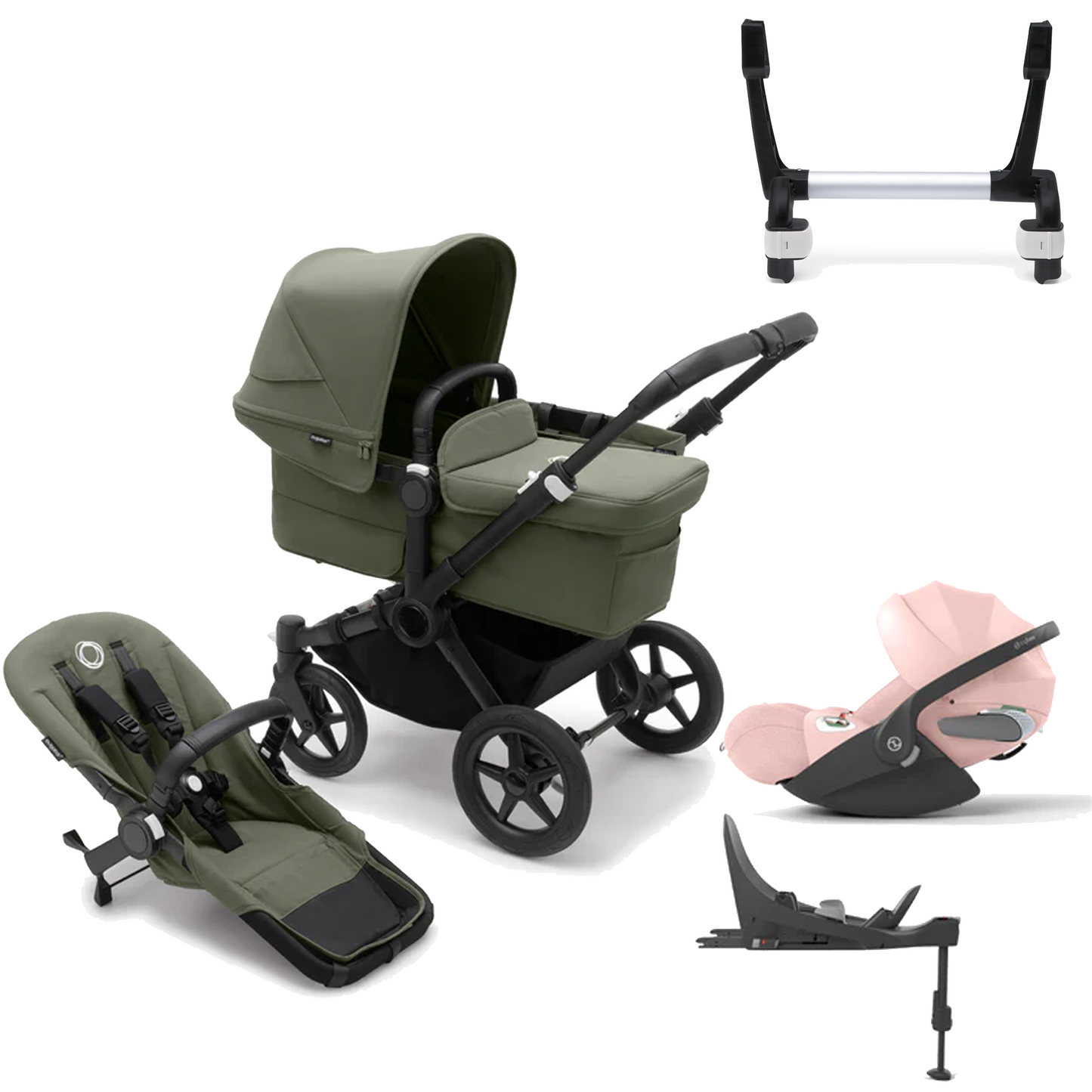 Bugaboo Donkey 5 Mono (Single) with Cybex Cloud T and Base T