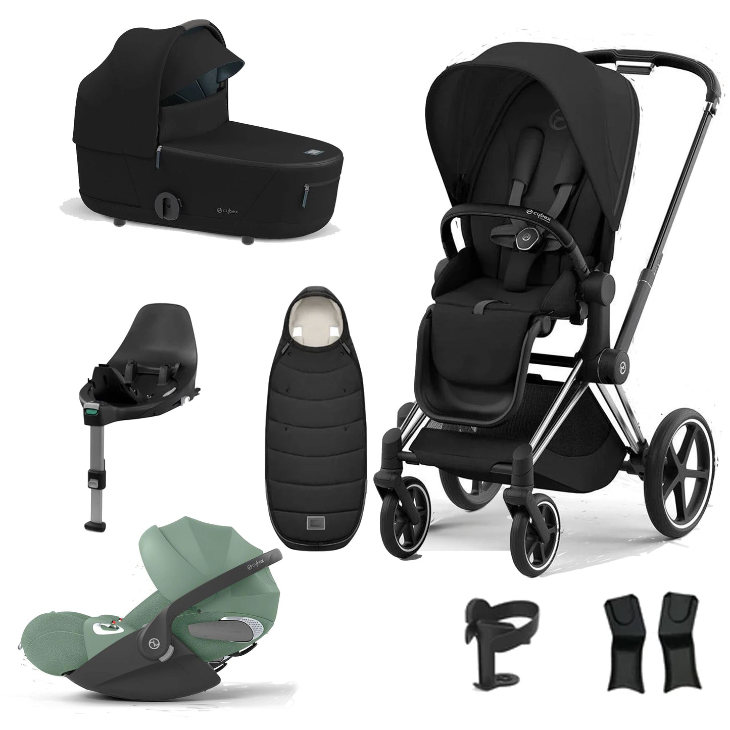 Cybex Priam Essentials Bundle with Cybex Cloud T and Base T