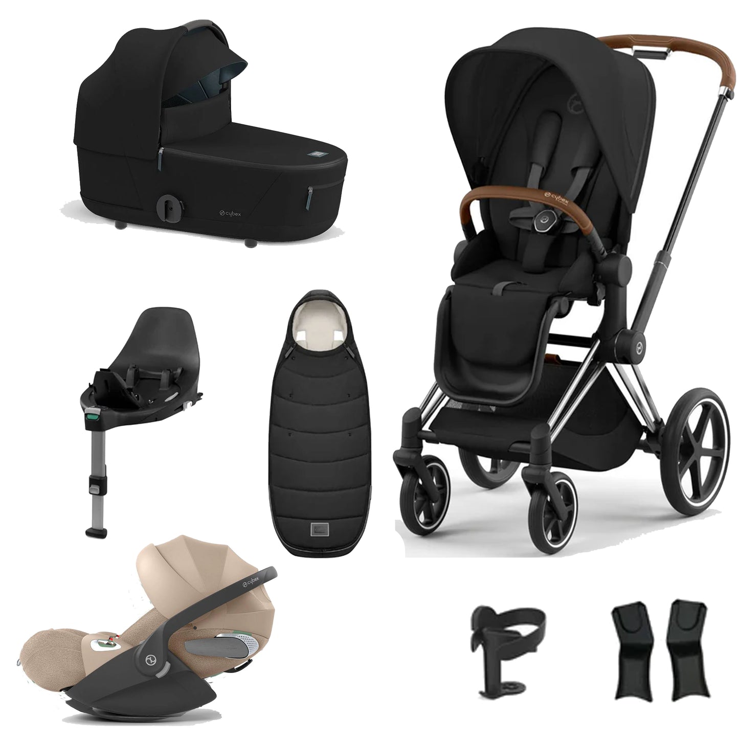 Cybex Priam Essentials Bundle with Cybex Cloud T and Base T