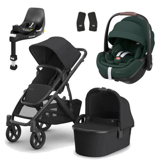 UPPAbaby Vista V3 Buggy with Maxi Cosi Pebble 360 Pro2 and Familyfix Pro Isofix Base