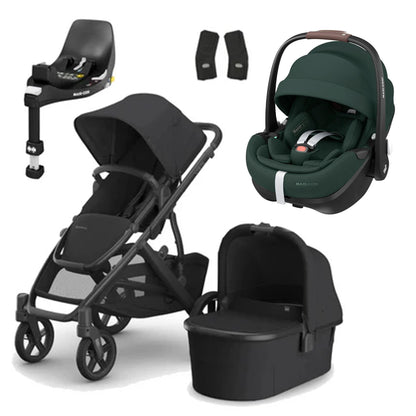 UPPAbaby Vista V3 Buggy with Maxi Cosi Pebble 360 Pro2 and Familyfix Pro Isofix Base