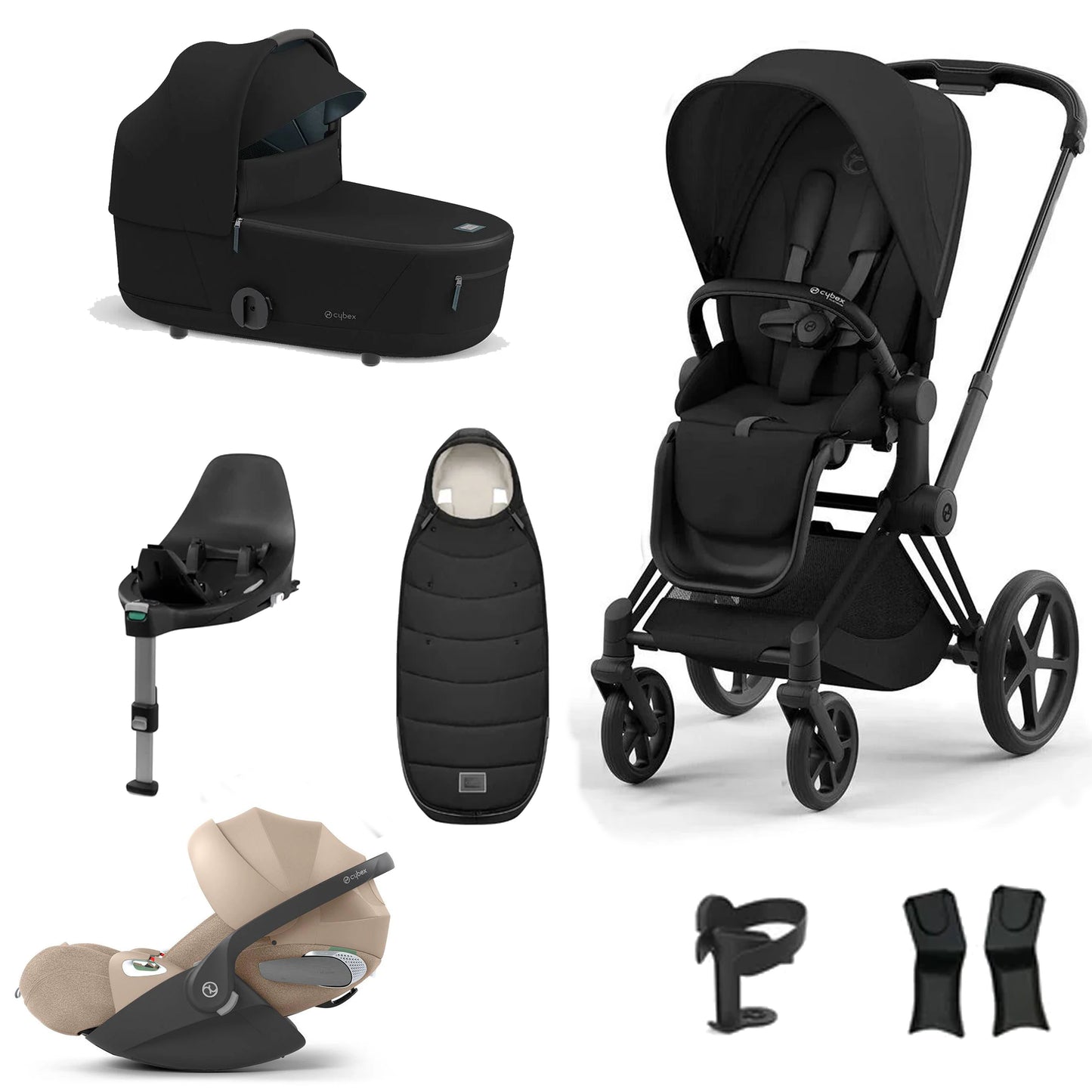 Cybex Priam Essentials Bundle with Cybex Cloud T and Base T