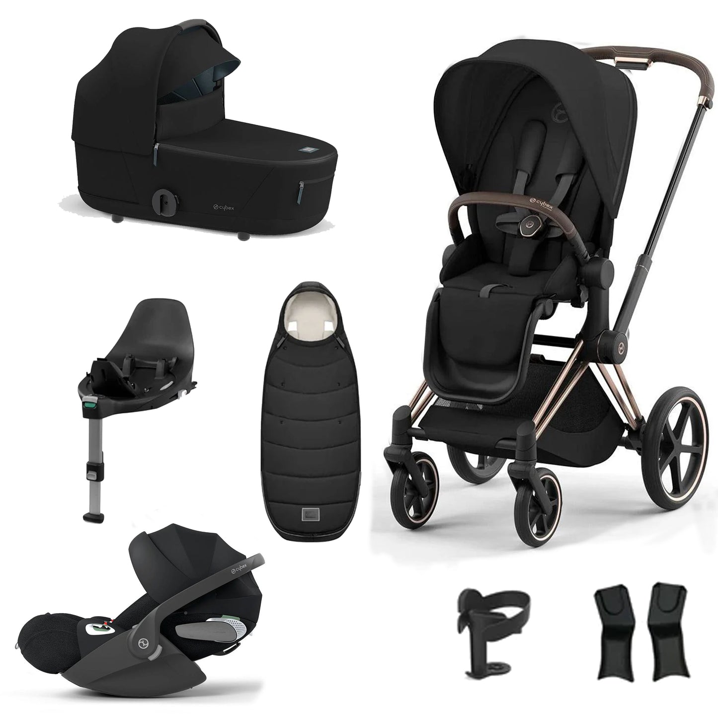 Cybex Priam Essentials Bundle with Cybex Cloud T and Base T