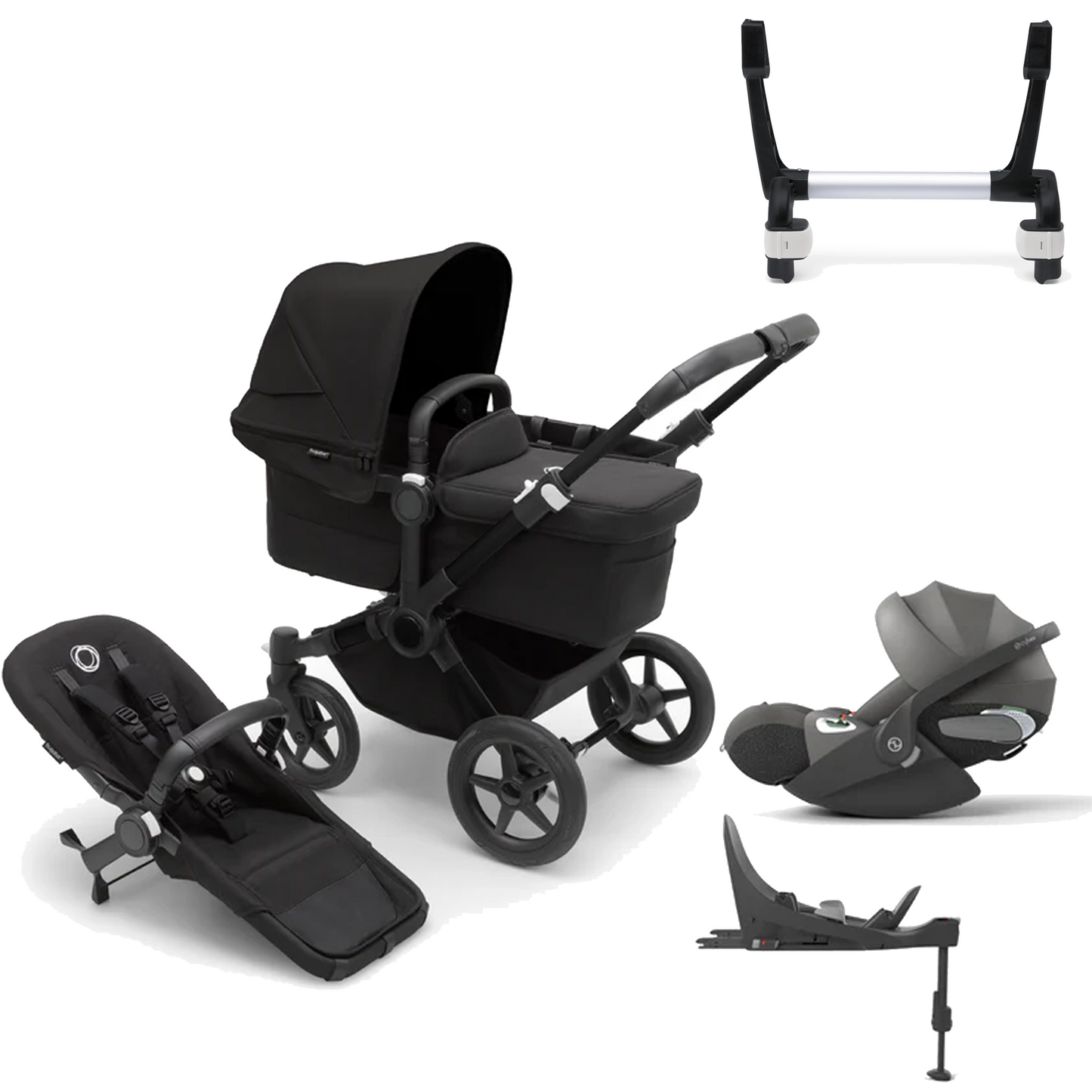 Bugaboo Donkey 5 Mono (Single) with Cybex Cloud T and Base T