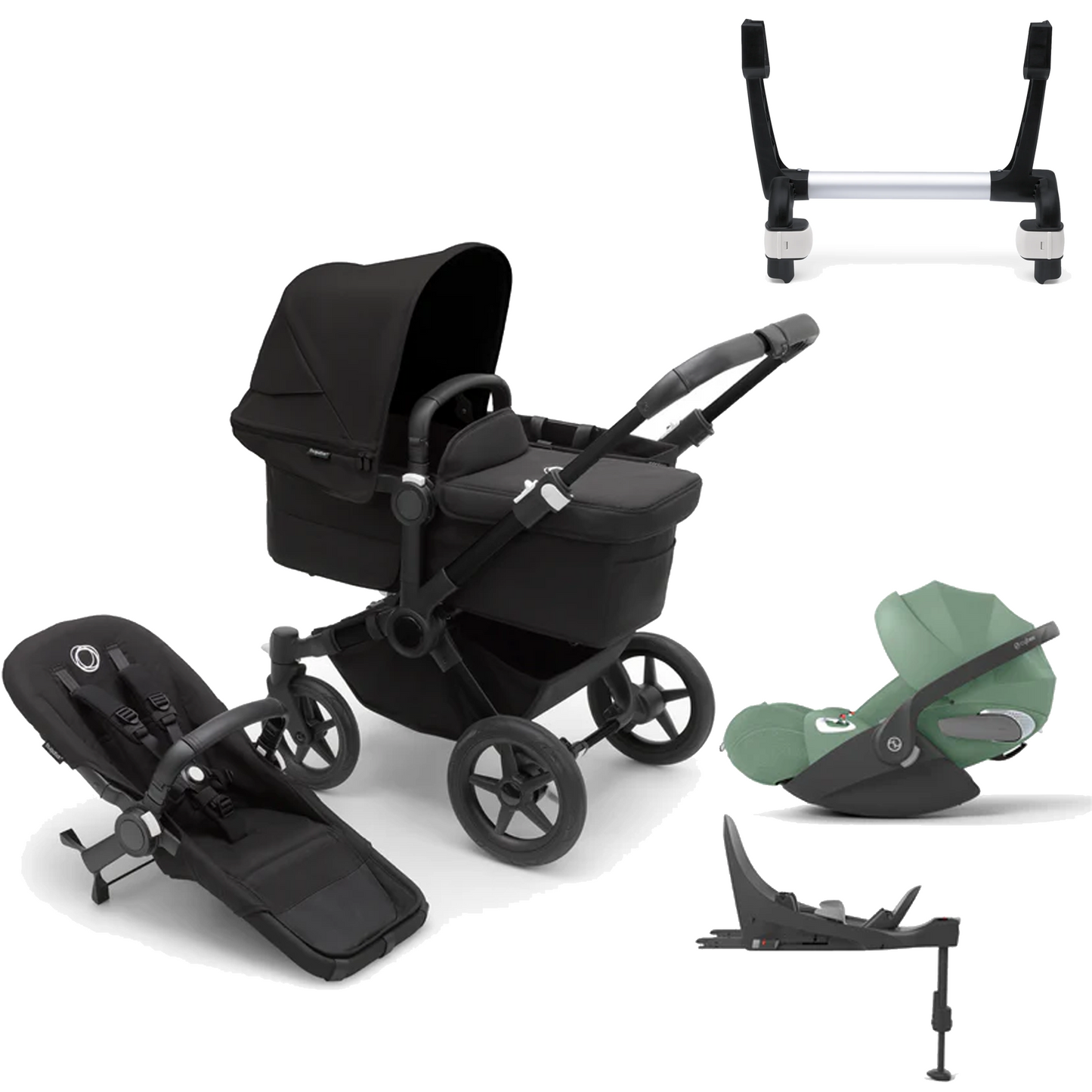 Bugaboo Donkey 5 Mono (Single) with Cybex Cloud T and Base T