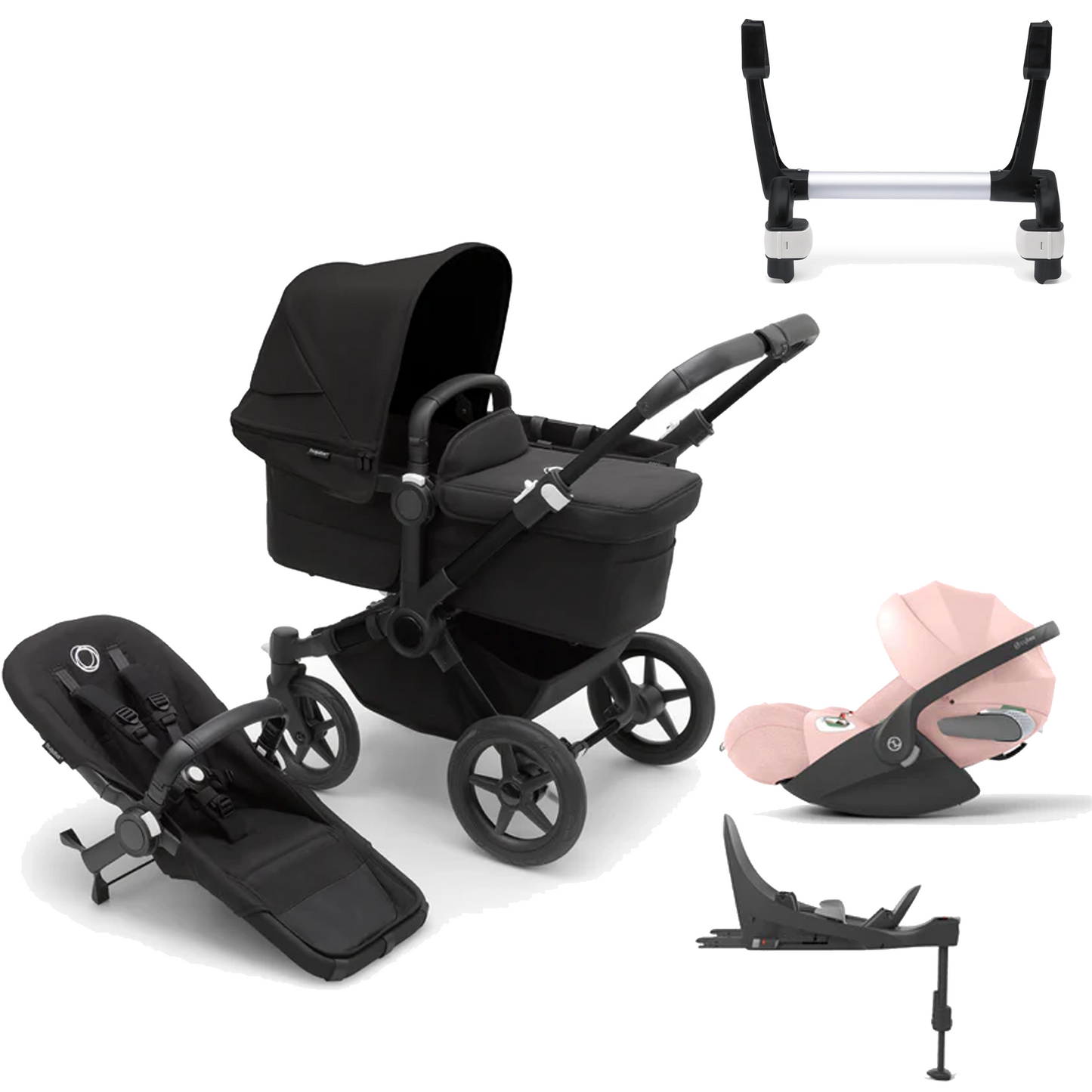 Bugaboo Donkey 5 Mono (Single) with Cybex Cloud T and Base T