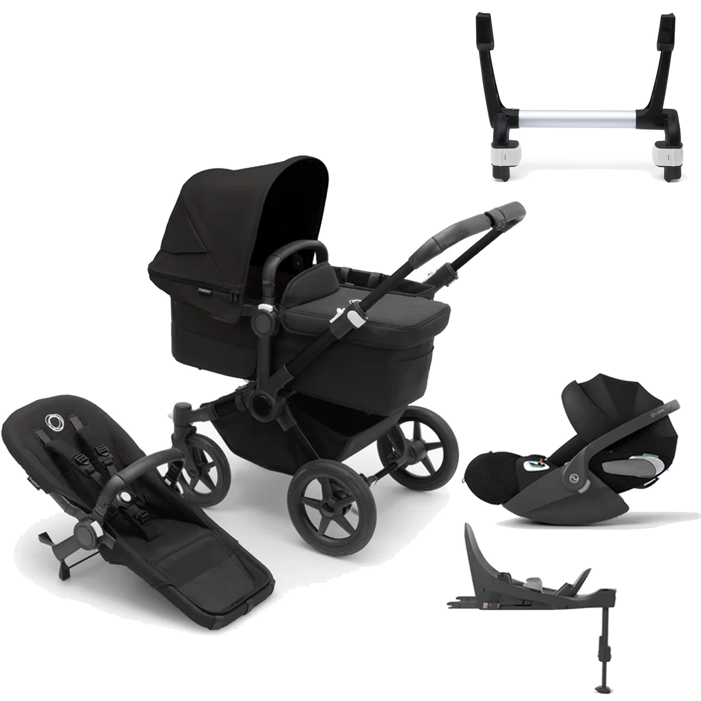 Bugaboo Donkey 5 Mono (Single) with Cybex Cloud T and Base T