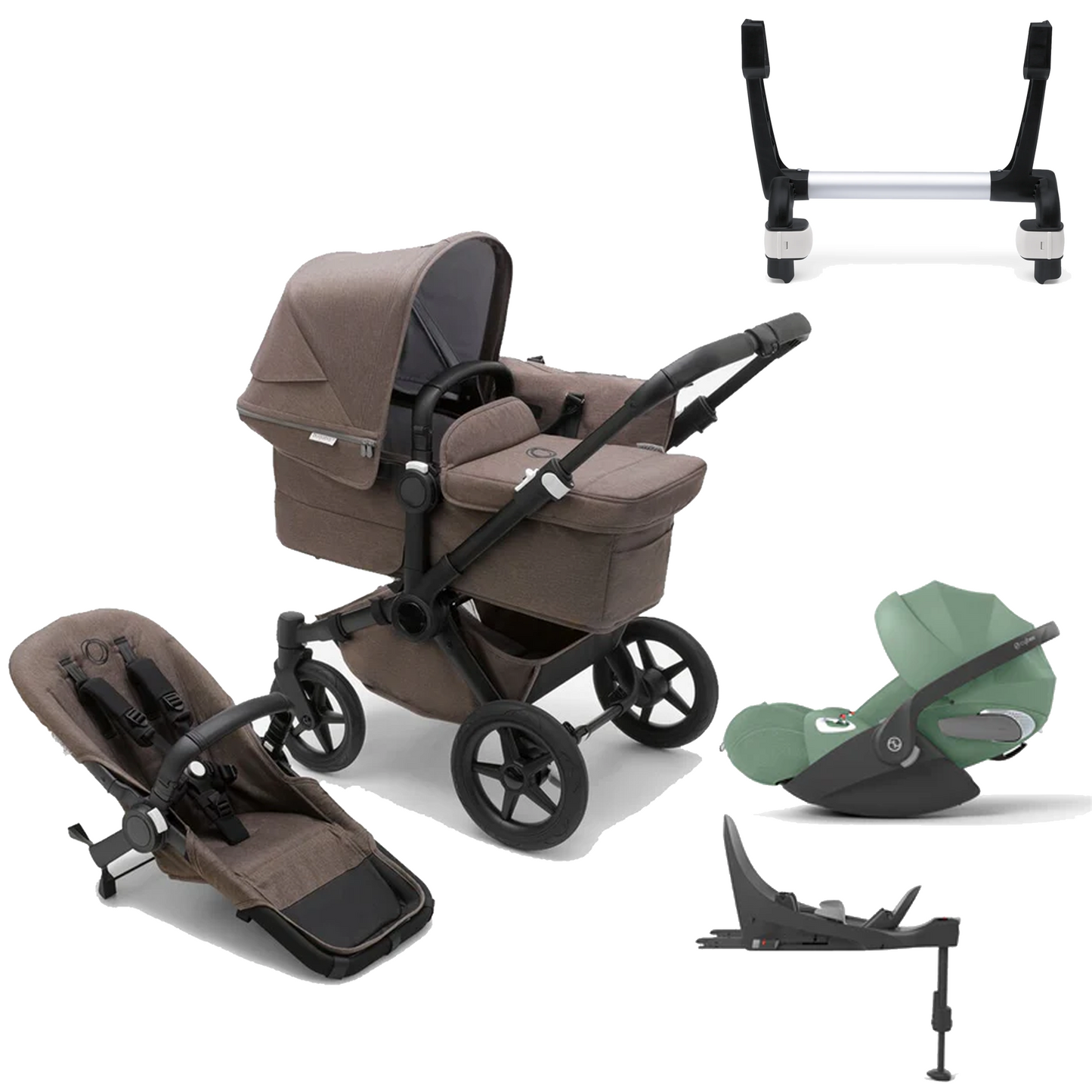 Bugaboo Donkey 5 Mono (Single) with Cybex Cloud T and Base T