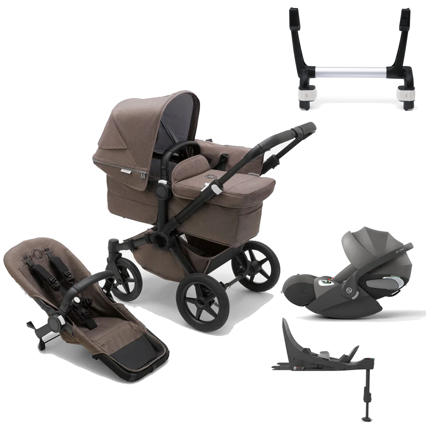 Bugaboo Donkey 5 Mono (Single) with Cybex Cloud T and Base T