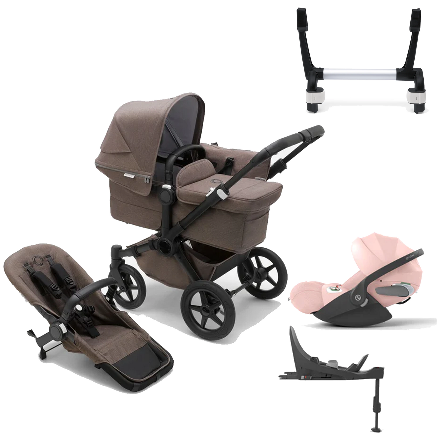 Bugaboo Donkey 5 Mono (Single) with Cybex Cloud T and Base T