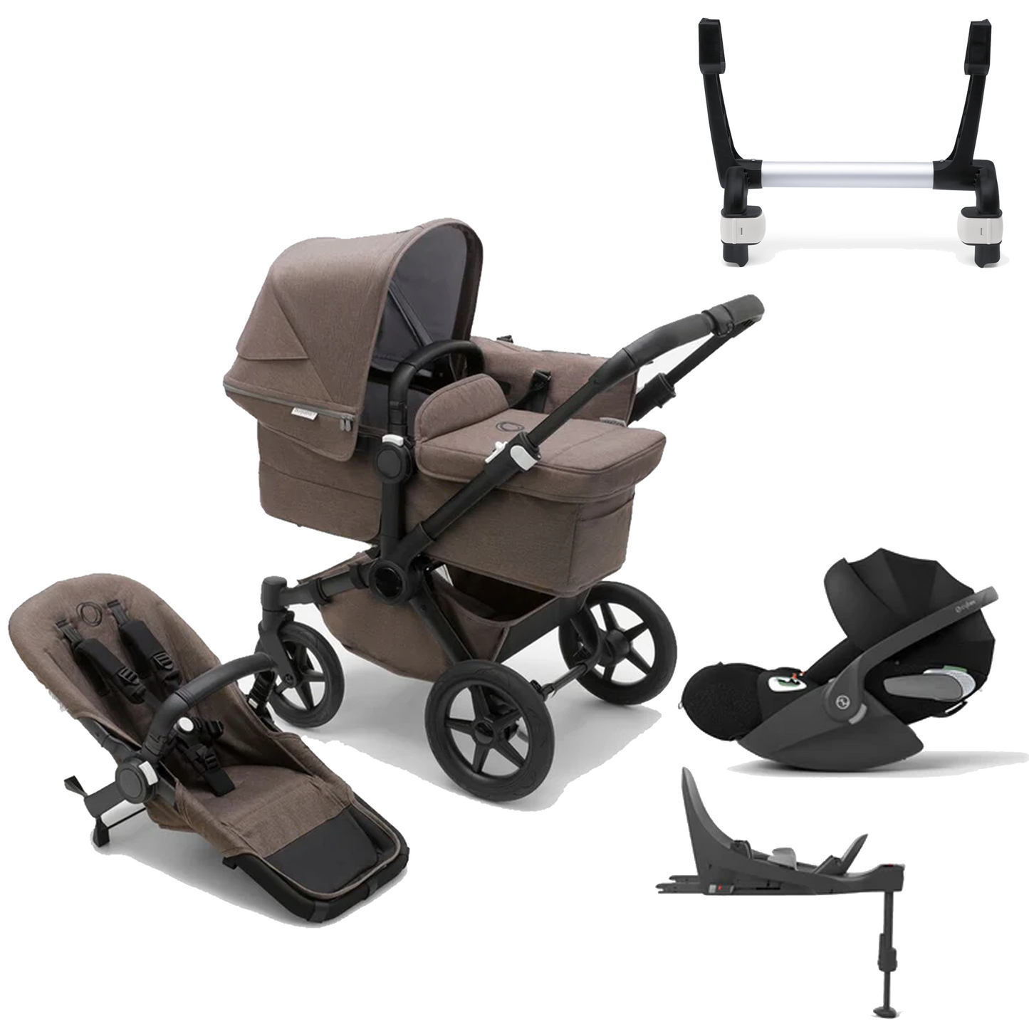 Bugaboo Donkey 5 Mono (Single) with Cybex Cloud T and Base T
