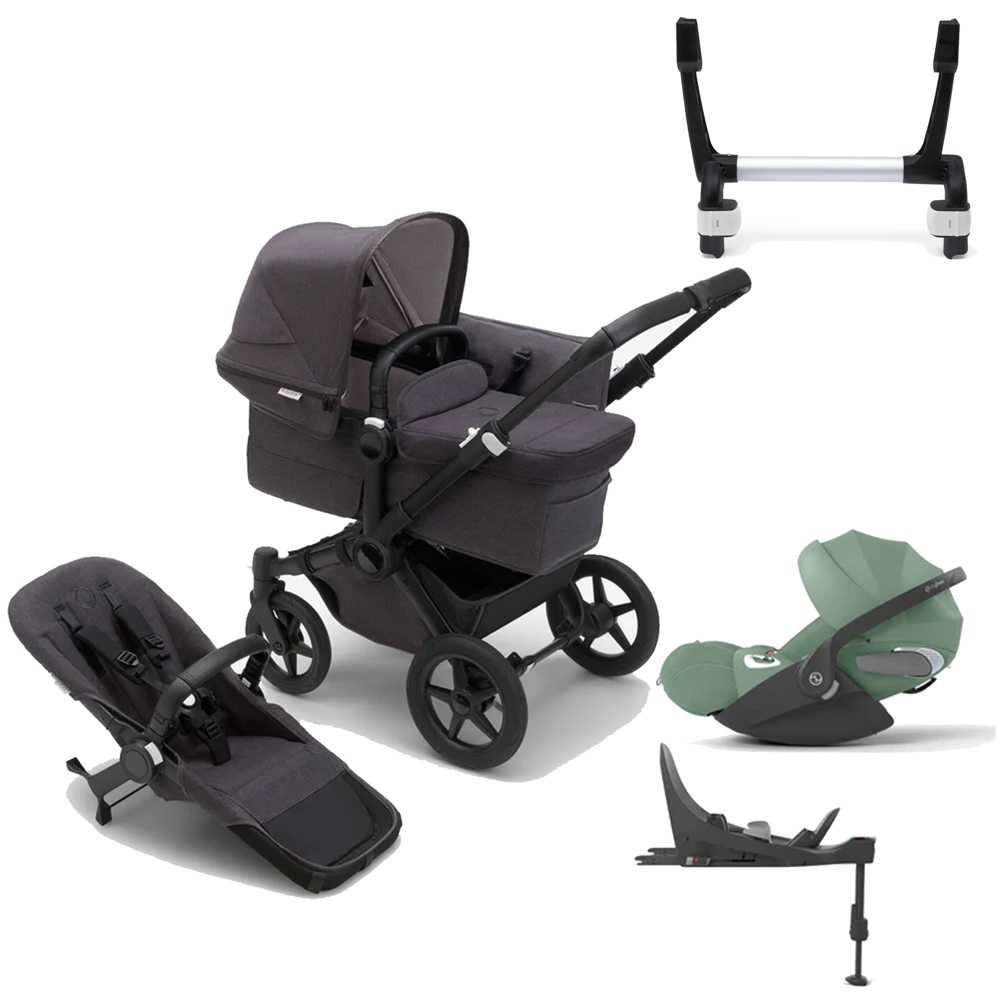 Bugaboo Donkey 5 Mono (Single) with Cybex Cloud T and Base T