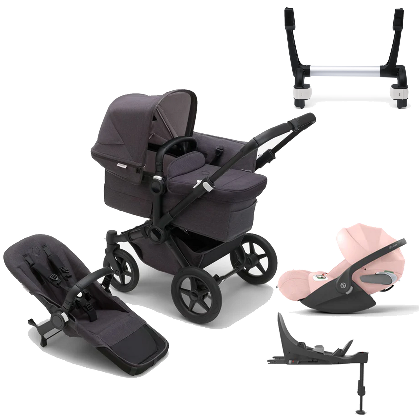 Bugaboo Donkey 5 Mono (Single) with Cybex Cloud T and Base T