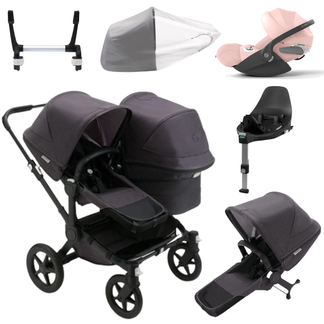 Bugaboo Donkey 5 Duo (Double) with Cybex Cloud T and Base T