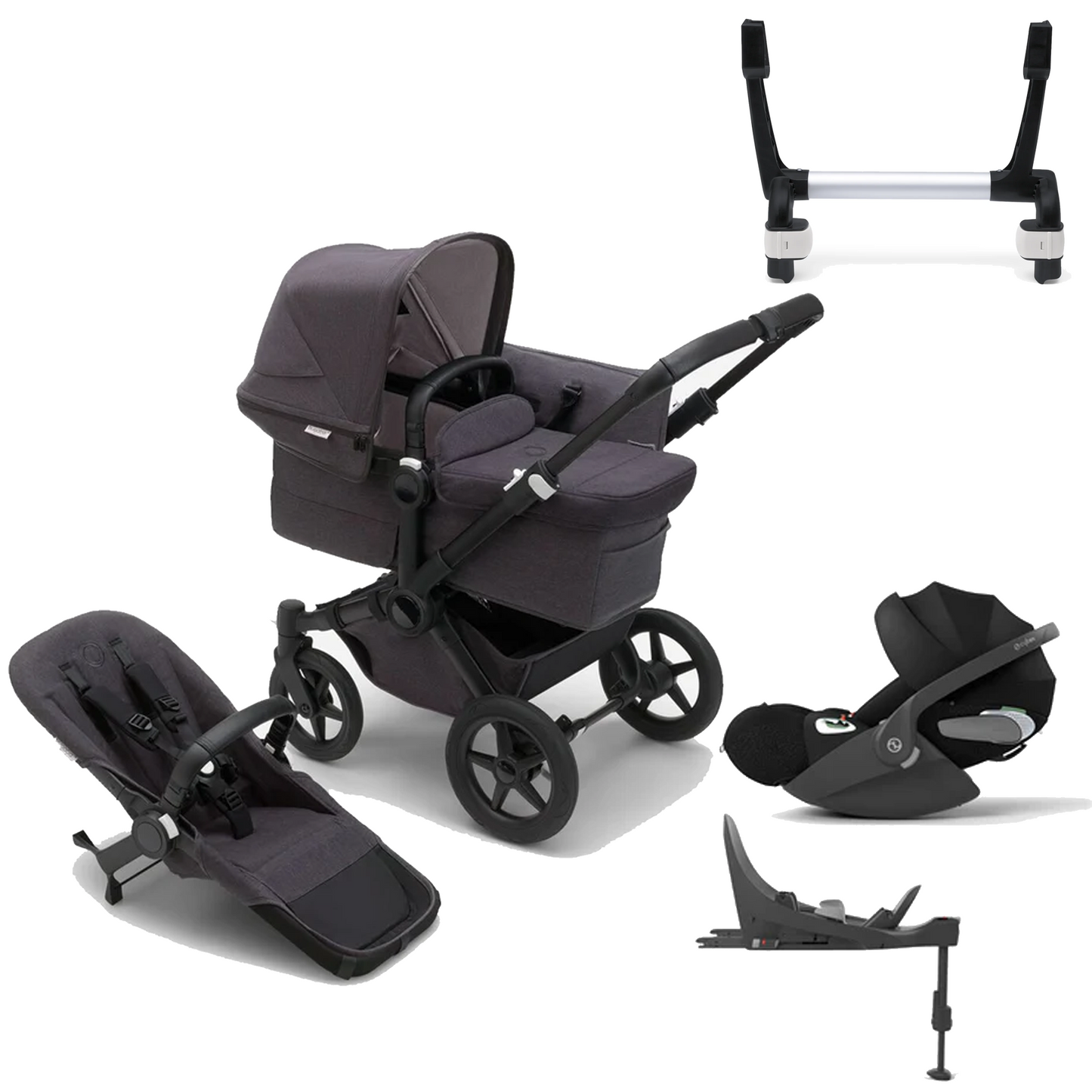 Bugaboo Donkey 5 Mono (Single) with Cybex Cloud T and Base T
