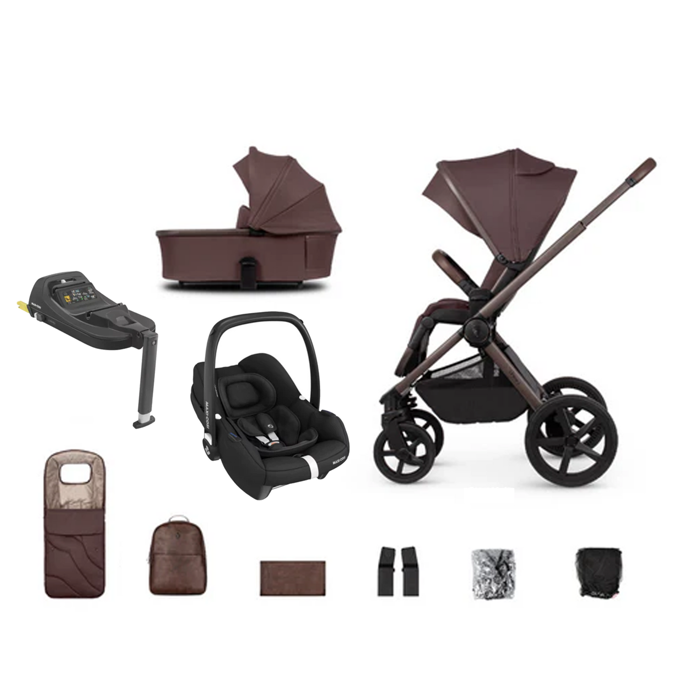 Venicci Upline 2 - 3 in 1 with Maxi Cosi CabrioFix and Base