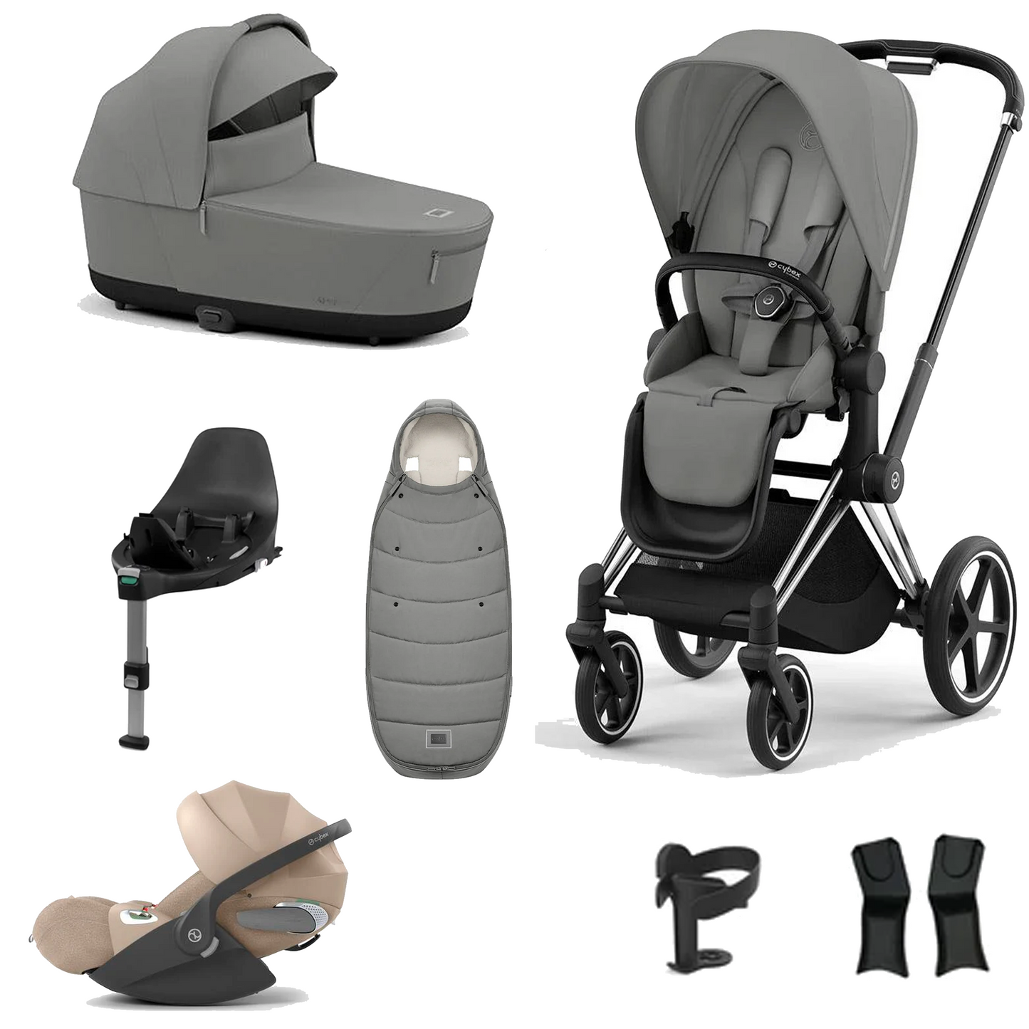 Cybex Priam Essentials Bundle with Cybex Cloud T and Base T