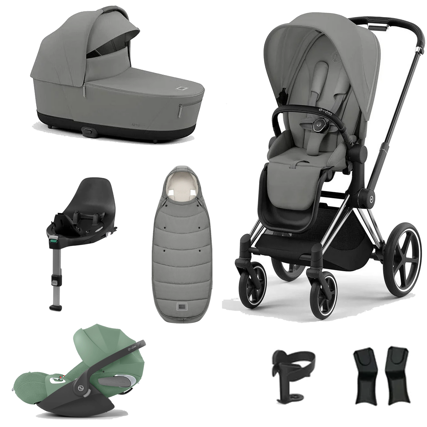 Cybex Priam Essentials Bundle with Cybex Cloud T and Base T