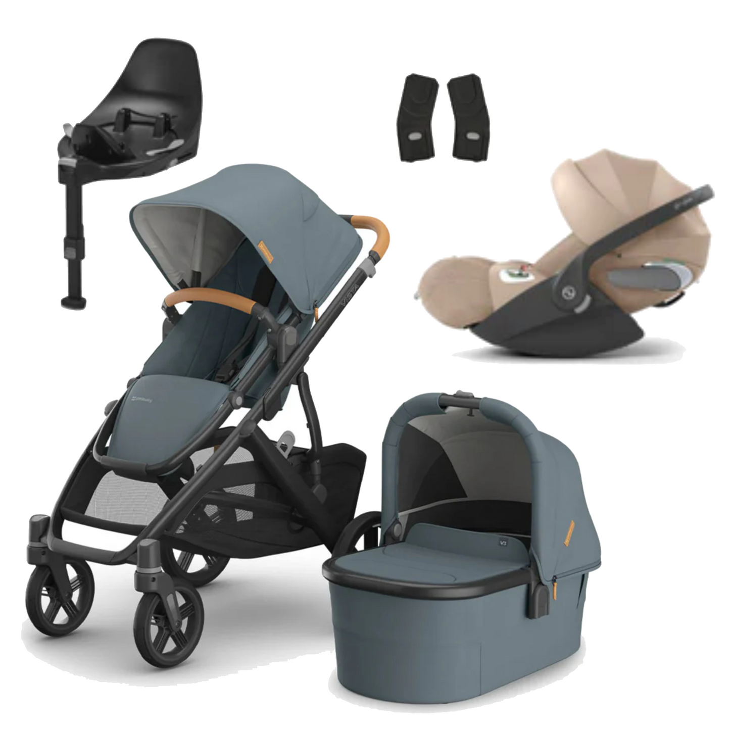 UPPAbaby Vista V3 Buggy with Cybex Cloud T and Base T