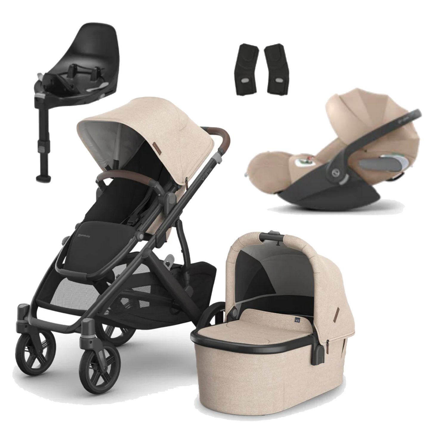 UPPAbaby Vista V3 Buggy with Cybex Cloud T and Base T